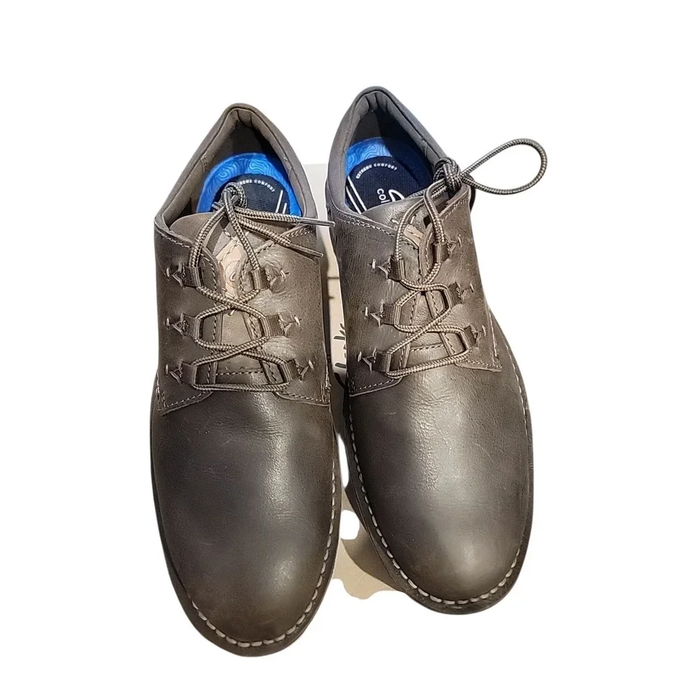 CLARKS Men's Eastford Low Shoes Oxford Dark Brown Size 13‎